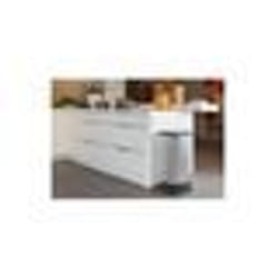 SUNDIS Poubelle de cuisine Paso 40 L - Décor métal - Ouverture pédale