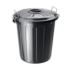 Rotho 1784608851 poubelle 25 L Rond Polypropylène (PP) Noir