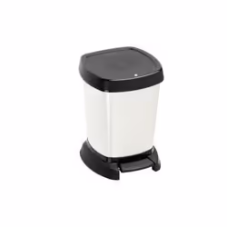 Rotho PASO, 6 L, Rectangulaire, Polypropylène (PP), Blanc, Pédale, 234 mm