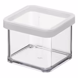 Rotho 11603, Boîte, Rectangulaire, 0,5 L, Transparent, Blanc, 100 mm, 100 mm