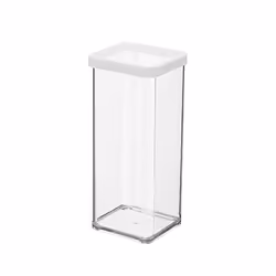 Rotho 11605, Boîte, Rectangulaire, 1,5 L, Transparent, Blanc, 100 mm, 100 mm