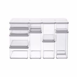 Rotho Loft 11605 Rectangulaire Distributeur 1,5 L Transparent, Blanc