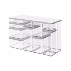 Rotho Loft 11605 Rectangulaire Distributeur 1,5 L Transparent, Blanc
