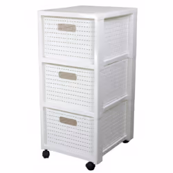 Caractéristiques Catégorie : Pour humains Catégorie de produit : Étagère Couleur du produit : Blanc Nombre de tiroirs : 3 tir ...
