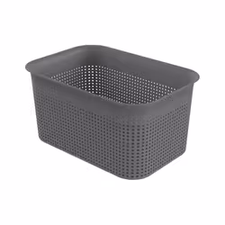Rotho Brisen, Boîte de rangement, Anthracite, Rectangulaire, Plastique, Monochromatique, Intérieure