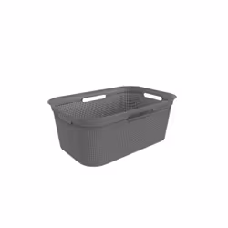 Rotho Brisen, Panier de rangement, Anthracite, Rectangulaire, Monochromatique, Intérieure, 41 L