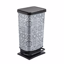 Rotho Paso, 40 L, Rectangulaire, Métal, Plastique, Gris, Pédale, 295 mm