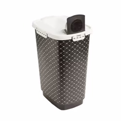 Rotho Cody, Conteneur de nourriture pour animaux de compagnie, Noir, Blanc, Monochromatique, Autonome, 25 L, Couvercle amovib ...
