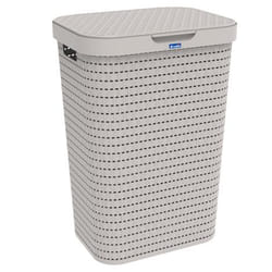 Rotho Country panier à linge 55 L Rectangulaire Plastique Cappucino