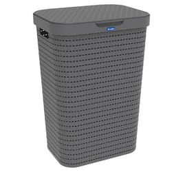 Rotho Country panier à linge 55 L Rectangulaire Plastique Anthracite