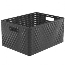 Rotho Country Panier de rangement Rectangulaire Polypropylène (PP) Anthracite