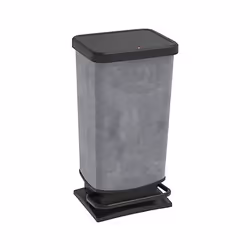 Rotho Paso, 40 L, Rectangulaire, Métal, Plastique, Gris, Pédale, 295 mm