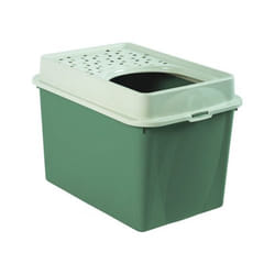 Rotho Berty Chat Toilettes avec entrée par le haut Vert