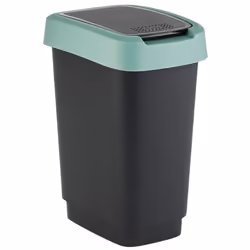 Caractéristiques Matériau : Plastique Couleur du produit : Vert Catégorie de produit : Poubelle Capacité intérieure : 10 L Ca ...
