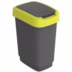 Caractéristiques Catégorie : Pour humains Catégorie de produit : Poubelle Matériau : Plastique Couleur du produit : Vert citr ...