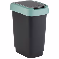 Caractéristiques Couleur du produit : Vert Capacité intérieure : 50 L Matériau : Plastique Catégorie de produit : Poubelle Ca ...