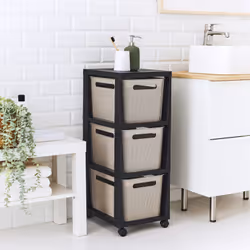 Rotho BRISEN Panier de rangement Rectangulaire Plastique Cappucino