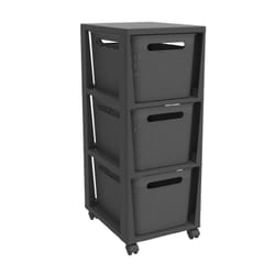 Rotho BRISEN Panier de rangement Rectangulaire Plastique Anthracite