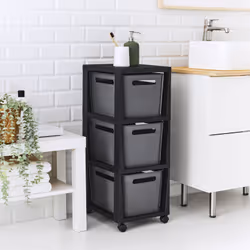 Rotho BRISEN Panier de rangement Rectangulaire Plastique Anthracite
