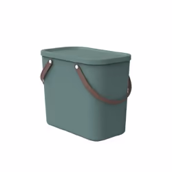 Rotho ALBULA, Boîte de rangement, Vert, Rectangulaire, Plastique, Monochromatique, Intérieure