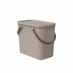 Rotho ALBULA, Boîte de rangement, Cappucino, Rectangulaire, Plastique, Monochromatique, Intérieure