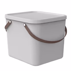 Rotho ALBULA, Boîte de rangement, Blanc, Rectangulaire, Plastique, Monochromatique, Intérieure