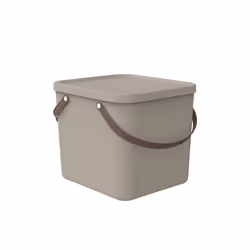 Rotho ALBULA, Boîte de rangement, Cappucino, Rectangulaire, Plastique, Monochromatique, Intérieure