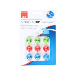 Max Hauri AG Cable Home 135348 range-câbles Bureau Pince de câble Bleu, Vert, Rouge 6 pièce(s)