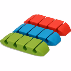 Max Hauri AG Cable Home 135359 range-câbles Bureau Pince de câble Bleu, Vert, Rouge 3 pièce(s)