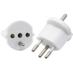Max Hauri AG 135801 adaptateur prise d'alimentation Type J (CH) Blanc