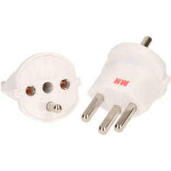 Max Hauri AG 135810 adaptateur prise d'alimentation Type J Type F Blanc
