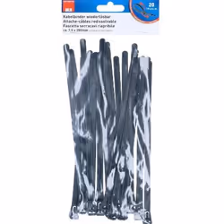Max Hauri AG 136685 serre-câbles Attache de câble détachable Plastique Noir 20 pièce(s)