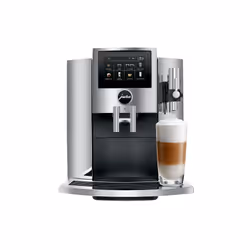 JURA S8 (EA), Machine à expresso, 1,9 L, Café en grains, Café moulu, Broyeur intégré, 1450 W, Noir, Chrome