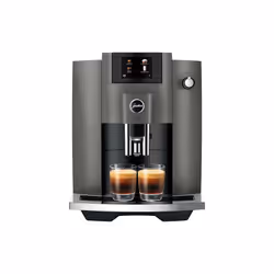 JURA E6 (EC), Machine à expresso, 1,9 L, Café en grains, Café moulu, Broyeur intégré, 1450 W, Noir, Acier inoxydable