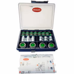 Coffret de maintenance de 31 aérateurs 7.5 à 9L/min. Composition :- 6 économiseurs F 22 x 100- 6 économiseurs M 24 x 100- 15  ...