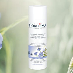 BIOKOSMA Crème apaisante pour le corps LIN DES ALPES BIO – AVOINE BIO 200 ml