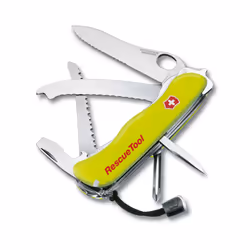 Victorinox Rescue Tool, Couteau à lame verrouillable, Couteau multi-fonctions, Point de type Spey, Acier inoxydable, Polyamid ...