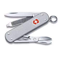 Victorinox Taschenmesser Classic Alox, Nagelfeile, Schraubendreher, Ring, Klinge, Schere,, Couteau à joint coulissant, Coutea ...