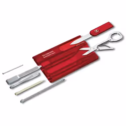 Victorinox SwissCard Classic Rouge, Transparent Synthétique ABS