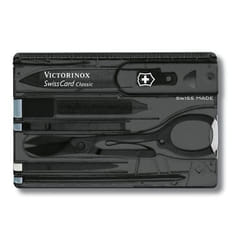 Victorinox SwissCard Classic Noir, Transparent Synthétique ABS