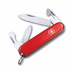 Victorinox Recruit, Couteau à joint coulissant, Couteau multi-fonctions, Cellidor, Synthétique ABS, Rouge, Acier inoxydable, ...