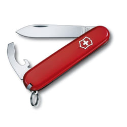 Victorinox - Couteau suisse de poche moyen Bantam Red 0.2300.B1 avec 8 fonctions comprenant une pince à épiler, un porte-clés et un ouvre-boîte sous