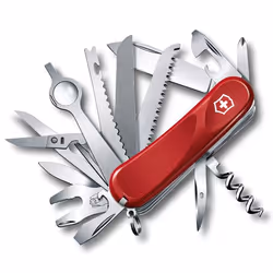 Victorinox Evolution 28, Couteau à joint coulissant, Couteau multi-fonctions, Pointe coupante, Synthétique ABS, Rouge, 23 out ...