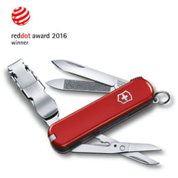 Victorinox - Couteau suisse Nail Clip 580, avec 8 fonctions, avec lime à ongles et nettoyeur d'ongles, format compact, couleur rouge, avec lime à
