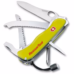 Couteau de poche suisse Victorinox Rescue Tool, 13 fonctions, pour briser les vitres et couper les ceintures de sécurité, 167 ...