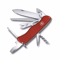 Victorinox Outrider, Couteau à lame verrouillable, Couteau multi-fonctions, Polyamide, Rouge, Acier inoxydable, 14 outils, 11 ...