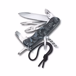 Victorinox Skipper, Couteau à lame verrouillable, Couteau multi-fonctions, Pointe coupante, Cellidor, Synthétique ABS, Camouf ...