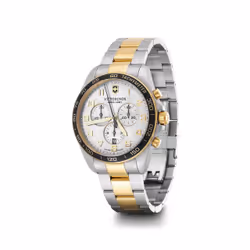 Victorinox FieldForce Classic Montre bracelet Mâle Quartz automatique (cinétique) Noir, Or, Acier inoxydable