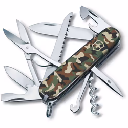 Couteau suisse Victorinox Huntsman, comprend des ciseaux et une scie à bois, 15 fonctions, pour le camping, variouscolors dis ...
