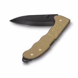 Victorinox Evoke BS Alox, Couteau à lame verrouillable, Couteau de chasse, Pointe coupante, Beige, 13,6 cm, 18 mm